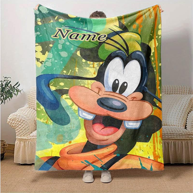 Custom 1pc Mickey Mouse Hawaii Adventure Blanket, Soft And Comfortable Blanket, Casual Warm, Camping Travel Blanket, Birthday Gift Q910129