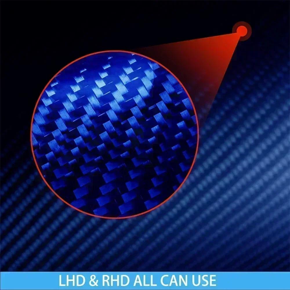 Carbon Fiber Car Accessories Roof Safety Rails Modified Interior Trim Cover Soft Sticker For Toyota Tundra Sequoia 2007-2013