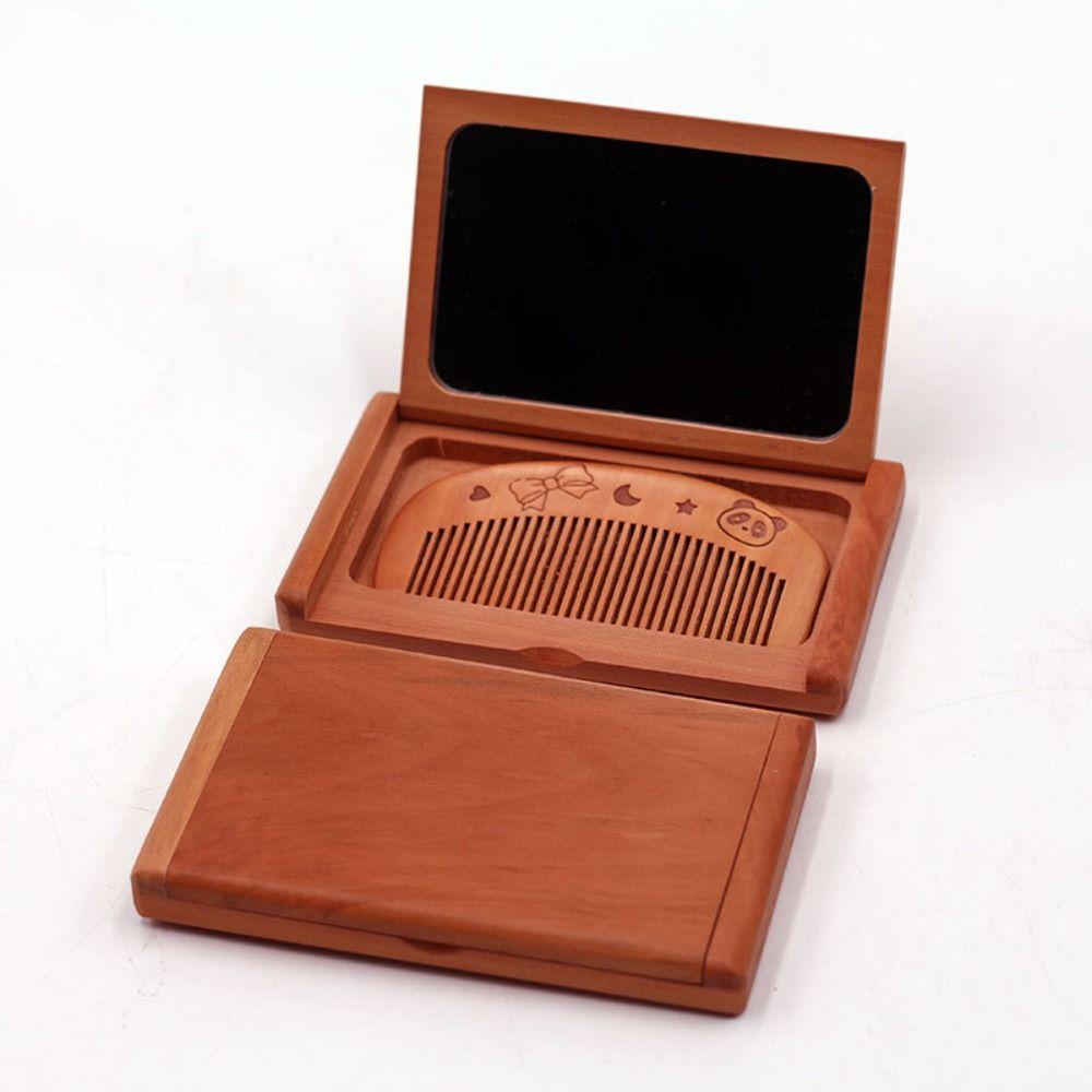 Peachwood Portable Folding Mirror 2 In 1 Foldable Pocket Mirror Durable Makeup Mirror Makeup Tool