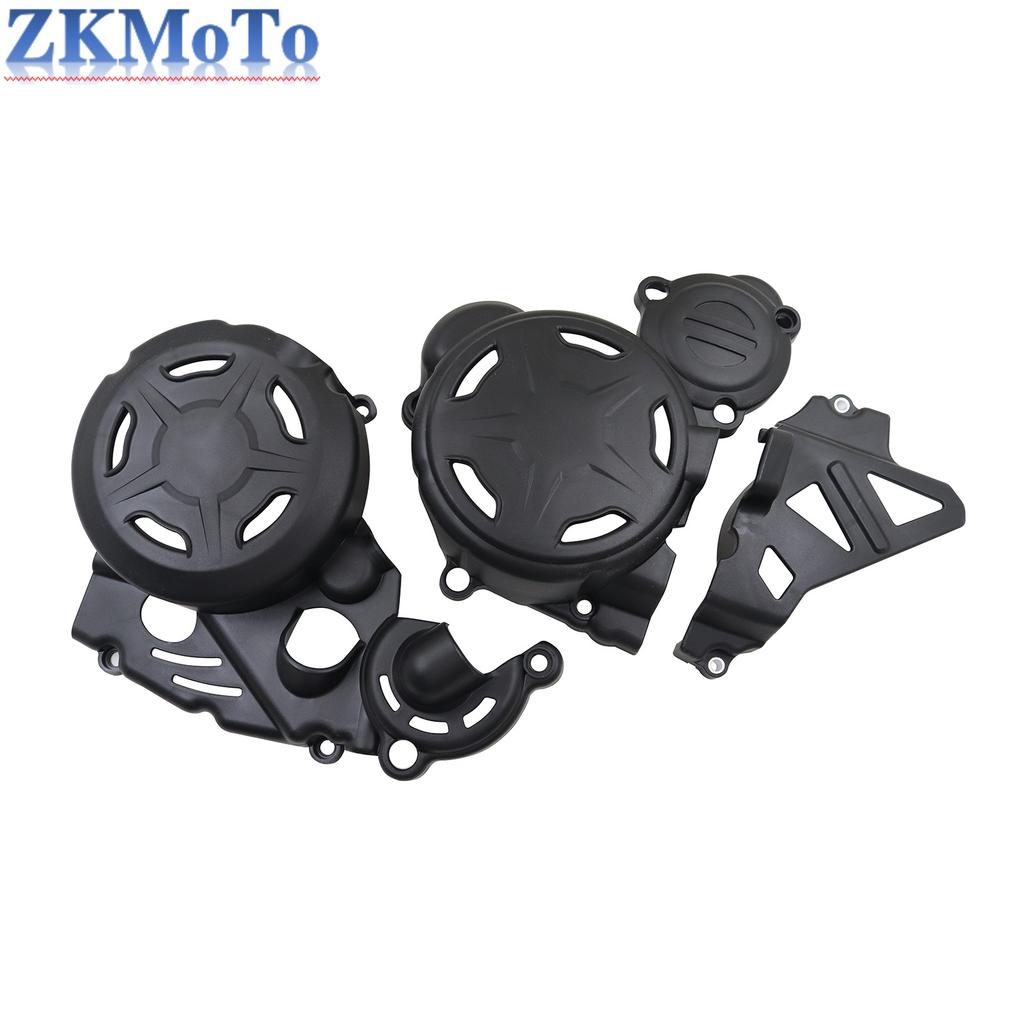 Motorcycle Engine Water Pump Cover Ignition Protector Clutch Guard For Loncin Engine YBS300 For LC176MN Engine For KEWS Parts