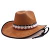 New Western Cowboy Hat Classic Accessories Cowboy Hat Suede Wool Hat Hot Selling Fashion Versatile Hat