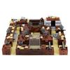 Small Particle Assembled Building Block Trench Fortress Bunker Military Battlefield Scene Ornament Decorative Toy