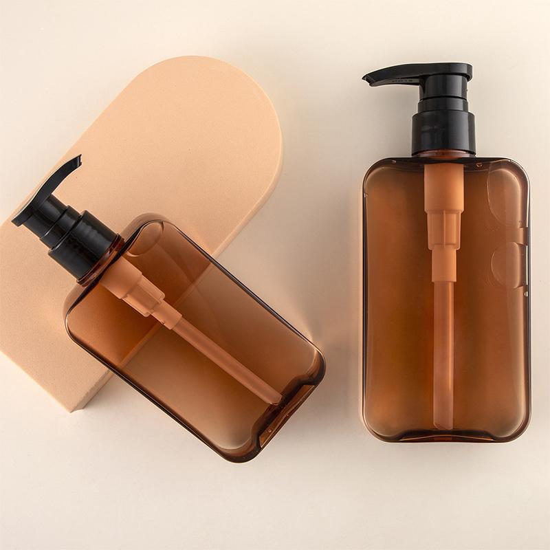 200/300 ml quadratische, durchsichtige Flasche Flüssigseife Schlagsahne Mousse Punkte Abfüllung Shampoo Lotion Duschgel Pumpflaschen Seifenspender