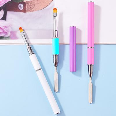 Nail Art Drawing Brush Soft Bristle & Glue Pick-up Stick Double-Head Manicure Painting Pen Multifunctional Acrylic Liquid Powder Liner Pen