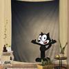 Cartoon Cute FFelix the CCats Tapestry Anime Tapestry Hanging Tarot Hippie Wall Rugs Dorm Wall Hanging Sheets