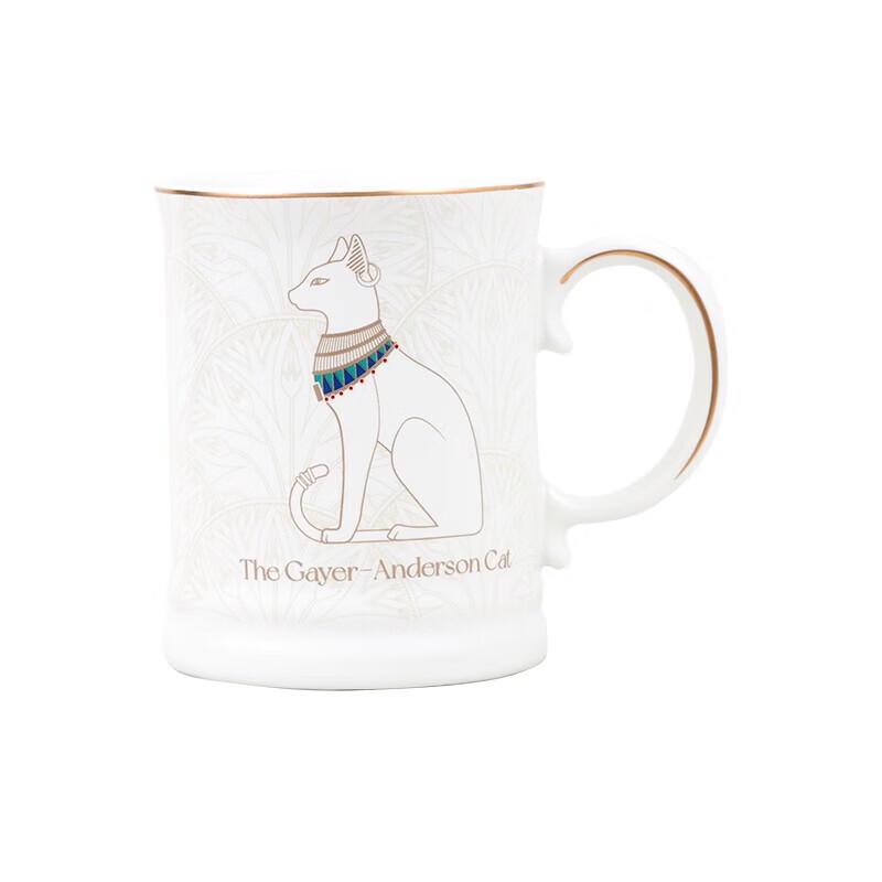 

British Museum Gayer-Anderson Cat Lotus Pattern Vintage Mug