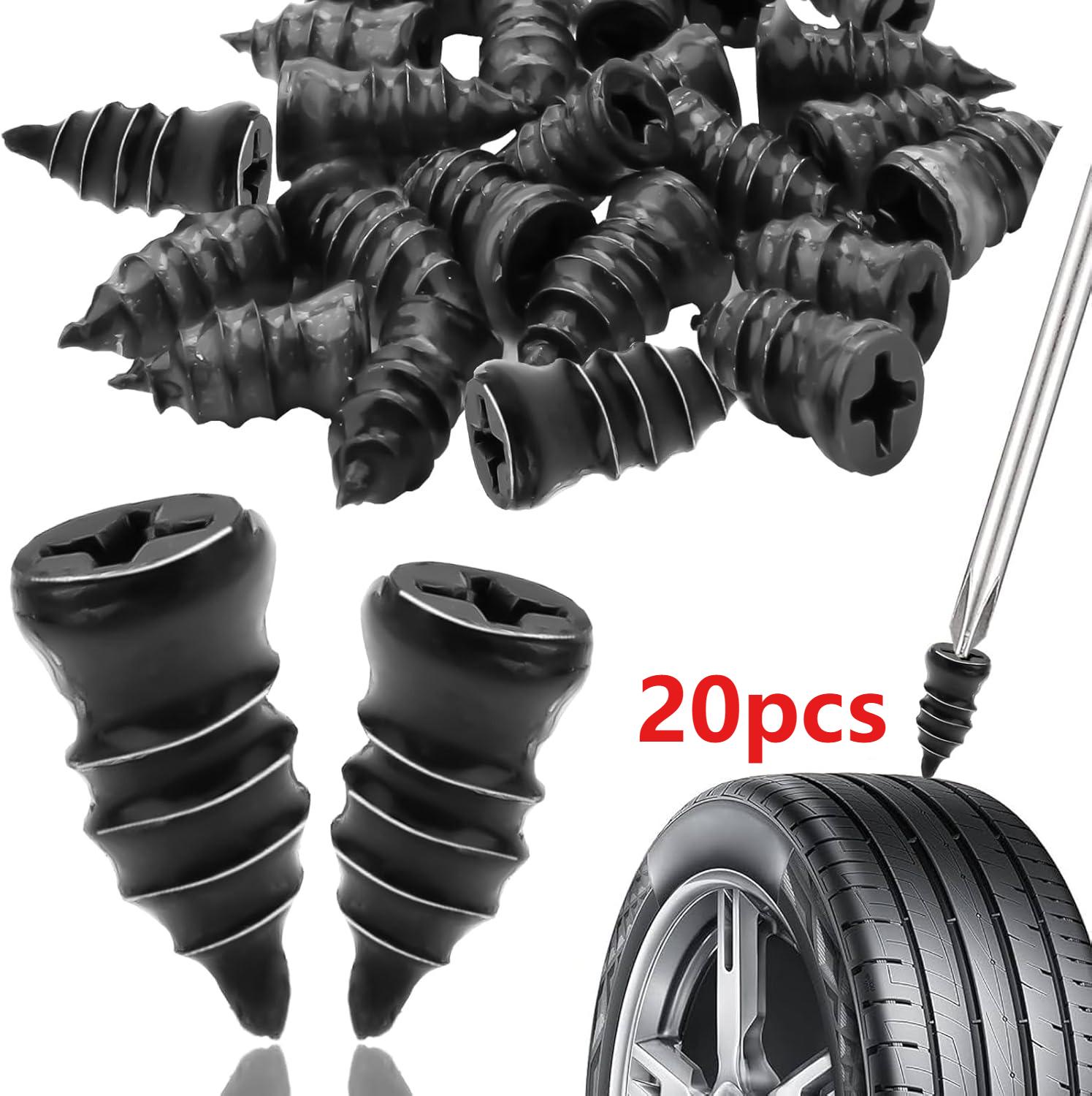 20/70PCS Bicycle Puncture Repair Nails Anti-Puncture Tools For Car Car Puncture Kit Tyre Repair Rubber Nails Kit for Motorcycle