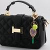 Crystal Heart Tennis Racket Keychain Mini Felt Tennis Ball Bag Charm Sports Key Ring Backpack Purse Pendant Gift For Women