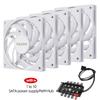 Teucer UT-12015 Ultrathin 15mm Thinckness 12cm Chassis Fan 12V/4Pin PWM FBD Bearing PC Case Cooling Ventilator 1-10pcs with Hub