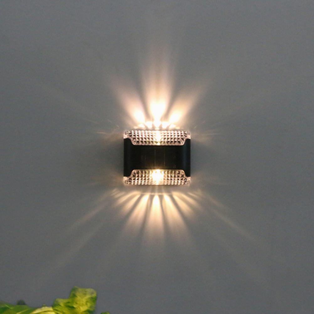 Waterproof LED Solar Wall Lamp Waterproof Street Light Yard Porch Luminous Lighting Up Balcony And Down Decoration Home M2B7
