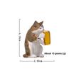 Warm-themed Beer Cat, Drunk Little Tiger Cat Figurine, Creative Baking and Gardening Landscape Figurine