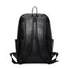 Business PU Backpack Men's Large Capacity Computer Backpack Waterproof Travel Student Schoolbag