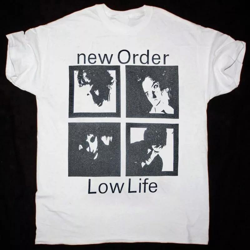 New Order - Low-Life Short Sleeve Cotton White Unisex Shirt AH1260