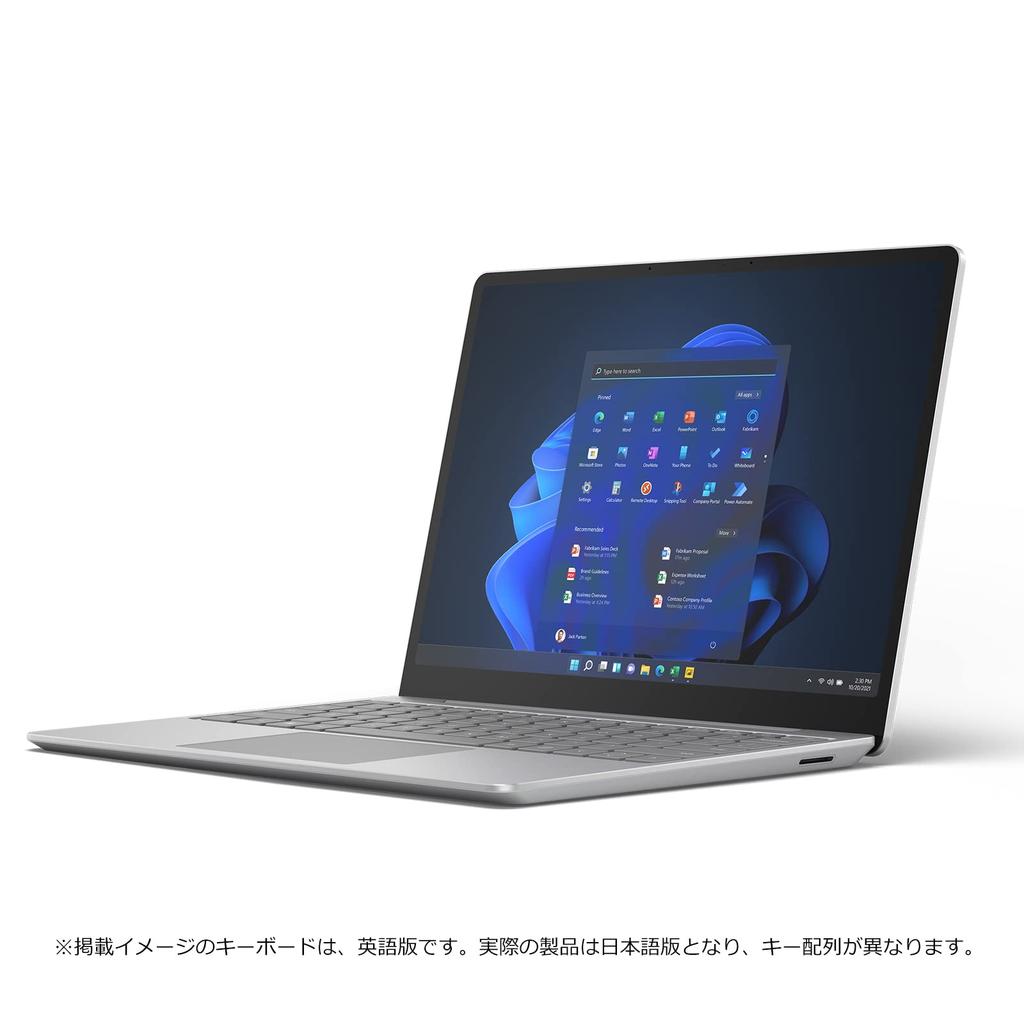Surface Laptop Go 2 Core 16GB 256GB Windows 11 for Business Use Microsoft i5, RAM, RAM, Platinum, (KYM-00016), (No Office)