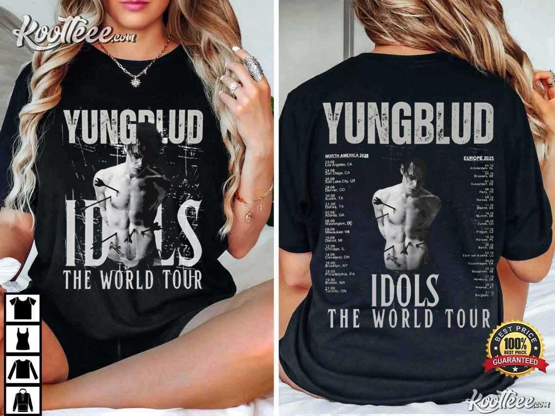 Yungblud Idols World Tour 2026 T-Shirt All Size S-5XL XL