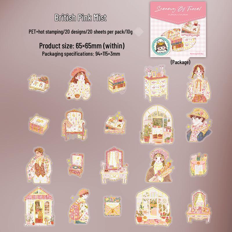 Paquete de Pegatinas para Mascotas de Día Maravilloso: 40 Hojas de Decoraciones para Diario de Flores Secas con Cera de Sellado