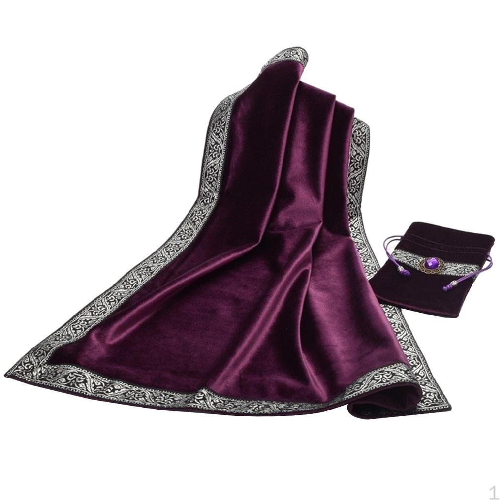 

Classic Card Bag Table Cloth Tablecloth Divination Velvet Pouch Purple