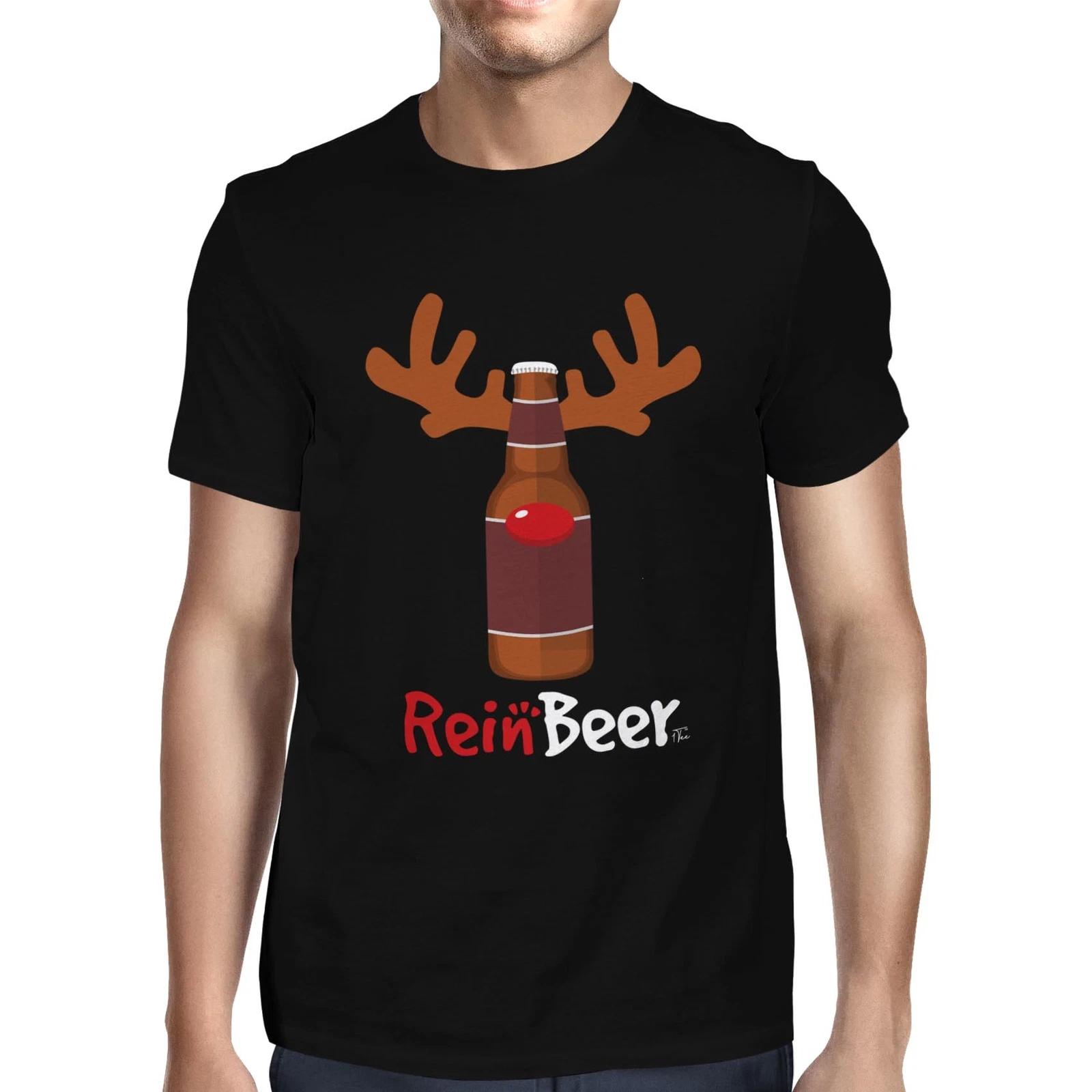 1Tee Mens ReinBeer Christmas Drink T-Shirt XXXL