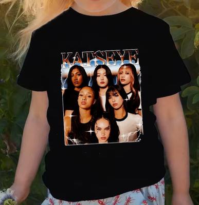 Childrens Clothing Girl Group Katseye Printed Tshirts Girls Boys Soft Summer Short Sleeve Tops Fashion Graphic Kids T Shirts