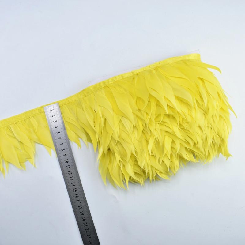 1Meters Dark Green Shred Goose Feathers Trims Geese White Pheasant Feathers for Crafts Fringe Ribbon Wedding Feathers Decoration