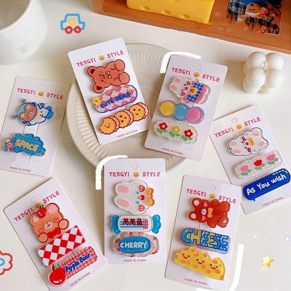 

Заколка для челки, акриловые аксессуары для волос, головной убор из сплава, детский набор заколок, заколки для девочек, детские заколки для волос