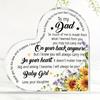 Like Message Heart Plaque - Family Quotes for Mom, Dad, Grandma, Bonus Mom - Sentimental Keepsake Gift with Father// Mother-in-Law Text, Nurseries, Ho