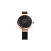 Bering Solar Unisex Watch 14627-166 Black Rose Gold Mesh Strap Sapphire Crystal Durable Design