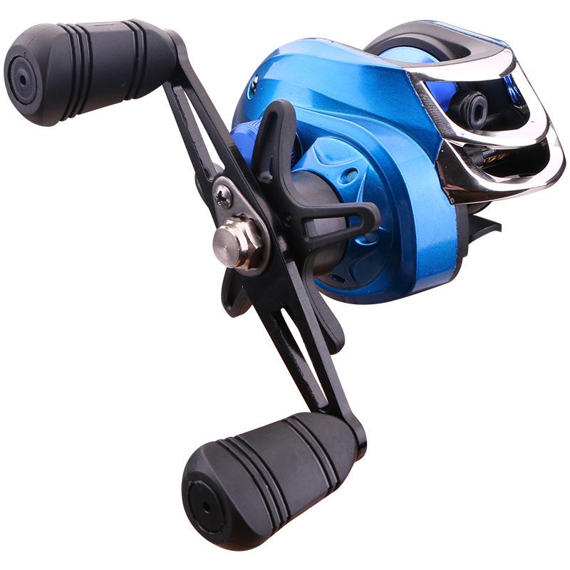 Carretilha de Pesca Baitcasting com Isca Azul