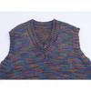 Kaslead New Women clothes Western Style Fashion Simple and Versatile Ice Island Hair Sweater vest Vest