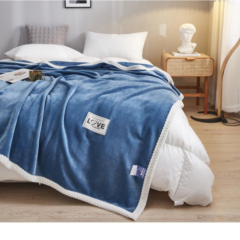 Fleece Blankets King Size Light Grey - Bed Blanket Soft Lightweight Plush Cozy Fuzzy Luxury Microfiber