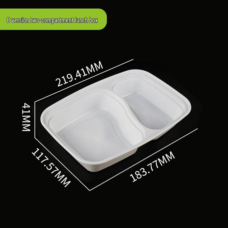 Disposable Multi-Compartment Food Containers with Lids
