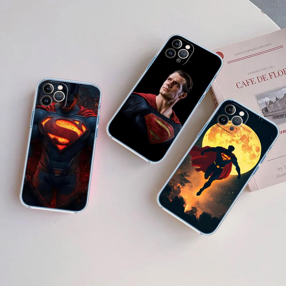 CJ106 Superman Transparent Phone Case for LG K22 K30 K40 K40S K41 K42 K50 K50S K51 K51S K52 K61 K62 K71 K92 Q60 Q61 V40 V50 V60