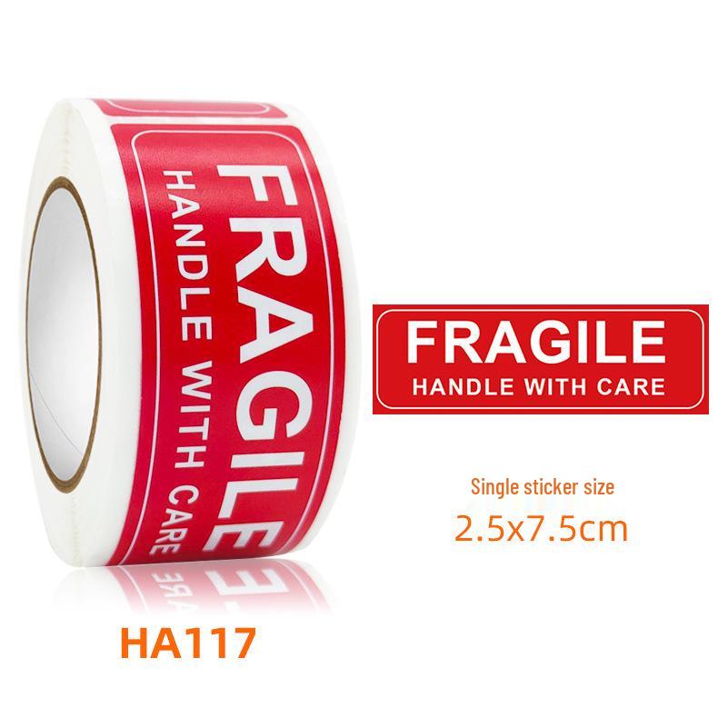 

Fragile Warning Stickers - Tear-Resistant, Rectangular, Self-Adhesive Labels for Easy Breaking Items