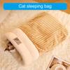 Kätzchen Winterbett Dickes Fleece Weich Bequem Schlaf für Kleintier Kaninchen Winter Innenbett Schlafsack Nest
