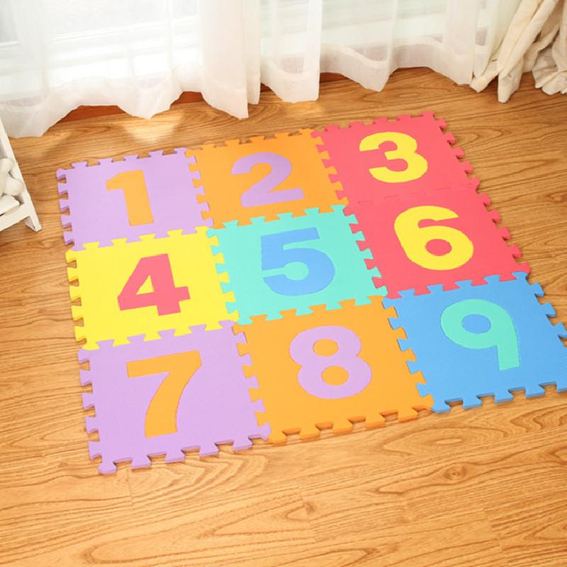 Fruit Animal Digital Solid Color Foam Baby Play Mat Cartoon Puzzle Toddler Piece