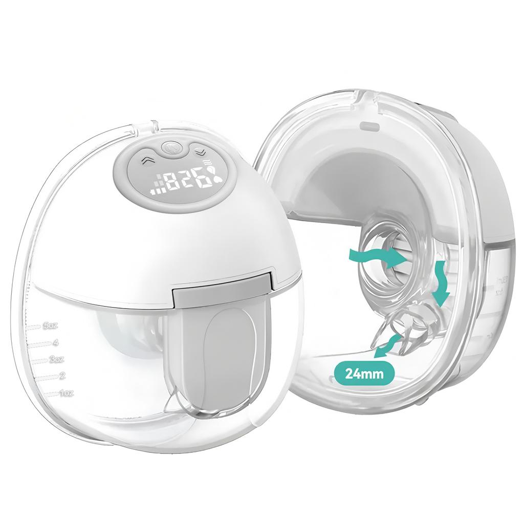 Wearable Wireless Breast Pump Breast Massage Lactagogue New Upgraded Electric Breast Pump Hand Free and BPA-free