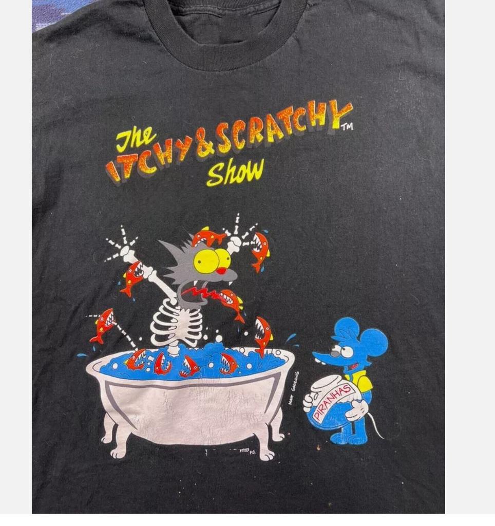 26 1993 Itchy And Scratchy Show The Simpsons Cartoon Shirt Unisex T-Shirt