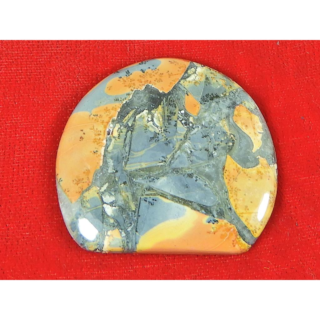 32X36X04MM Natural Malingano Jasper Fancy Cabochon Loose Gemstone 52Cts. SK-4699