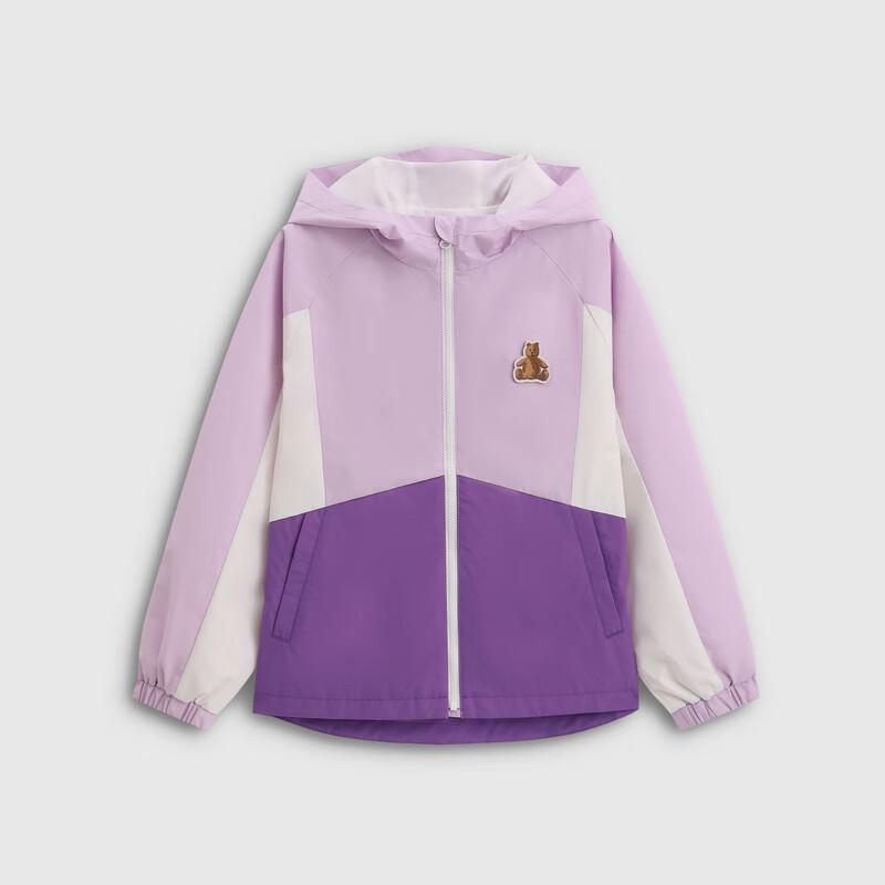 GAP Girls' Windproof & Water-Repellent Logo Hooded Jacket