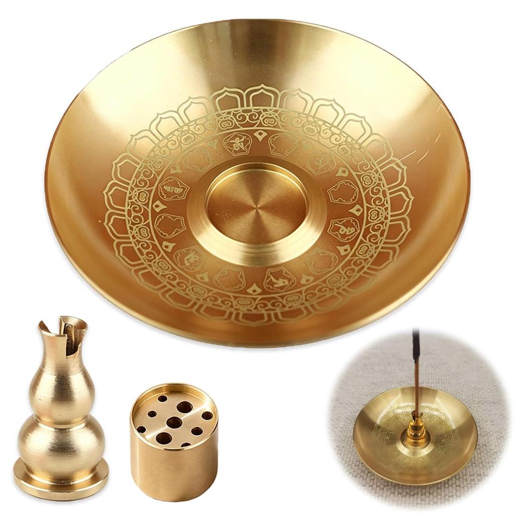 Incense Holderincense Standbrassstylishrelaxationglasscandle Compatiblelong Compatibleincense Burnermeditationentrancemeditation Roomstudy