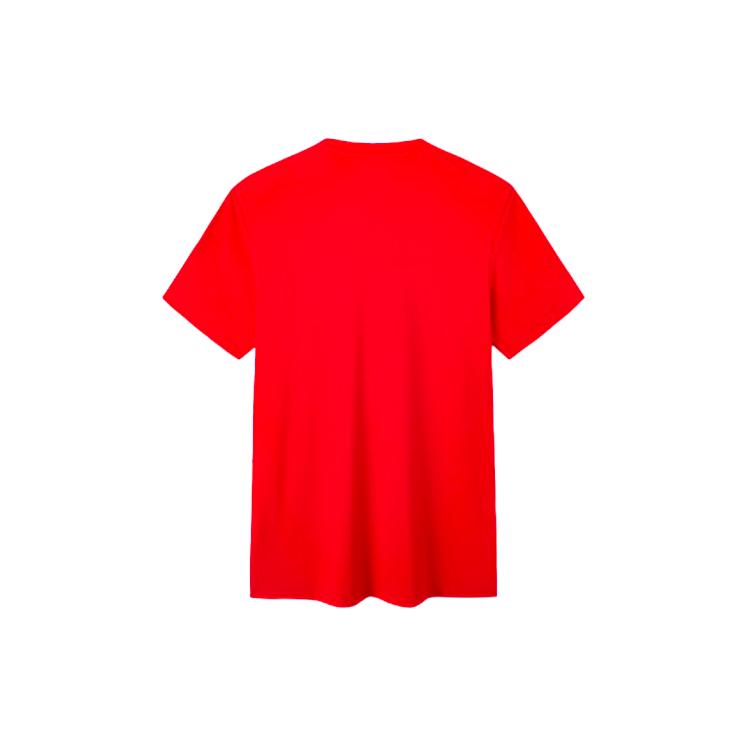 ANTA Variety Training Collection T Shirts Men's Red Crew Neck Moderate Straight Fit 152227167-2