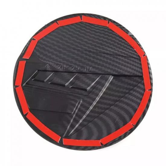 Carbon Fiber Car Fuel Gas Tank Cap Cover Trim Fit For Hyundai Elantra -2024