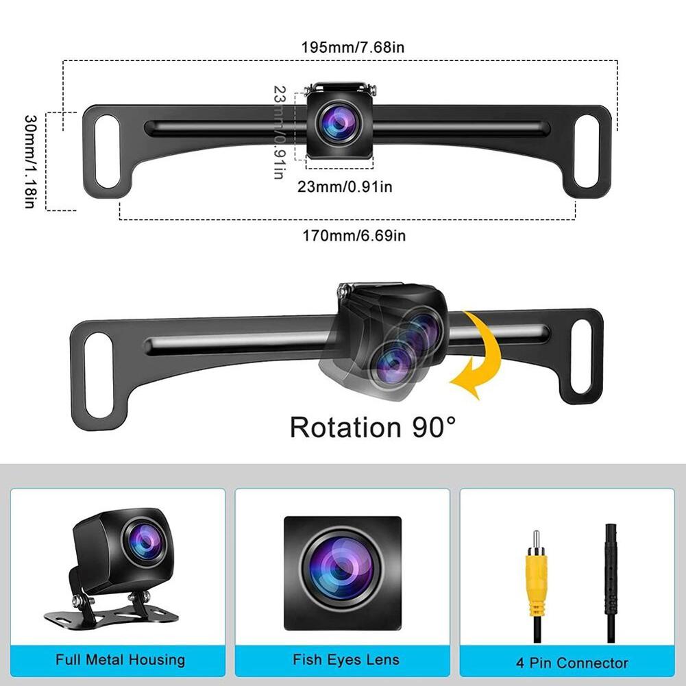 Universal HD 720P Wireless Car Rear View Camera Wifi Front Night Vision Waterproof IP67 Reversing for 2 Din APP Android for