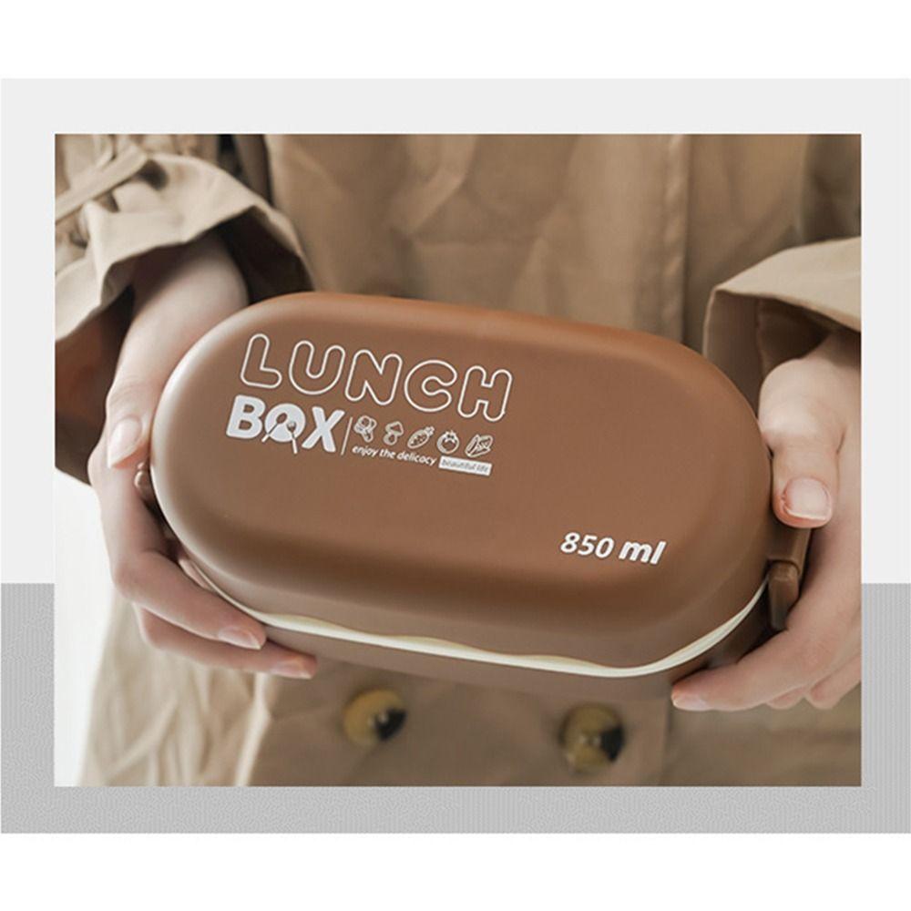 3 Grids Divides Food Container Reusable Food Storage Crisper BPA-Free Snack Food Box  Travel