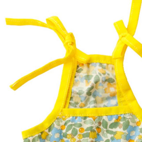 Pet Dress Flower Pattern Breathable Friendly To Skin Lint Free Washable Show Unique Charm Cotton Cozy Flower Print Pet Suspender Dress Pet Supplies