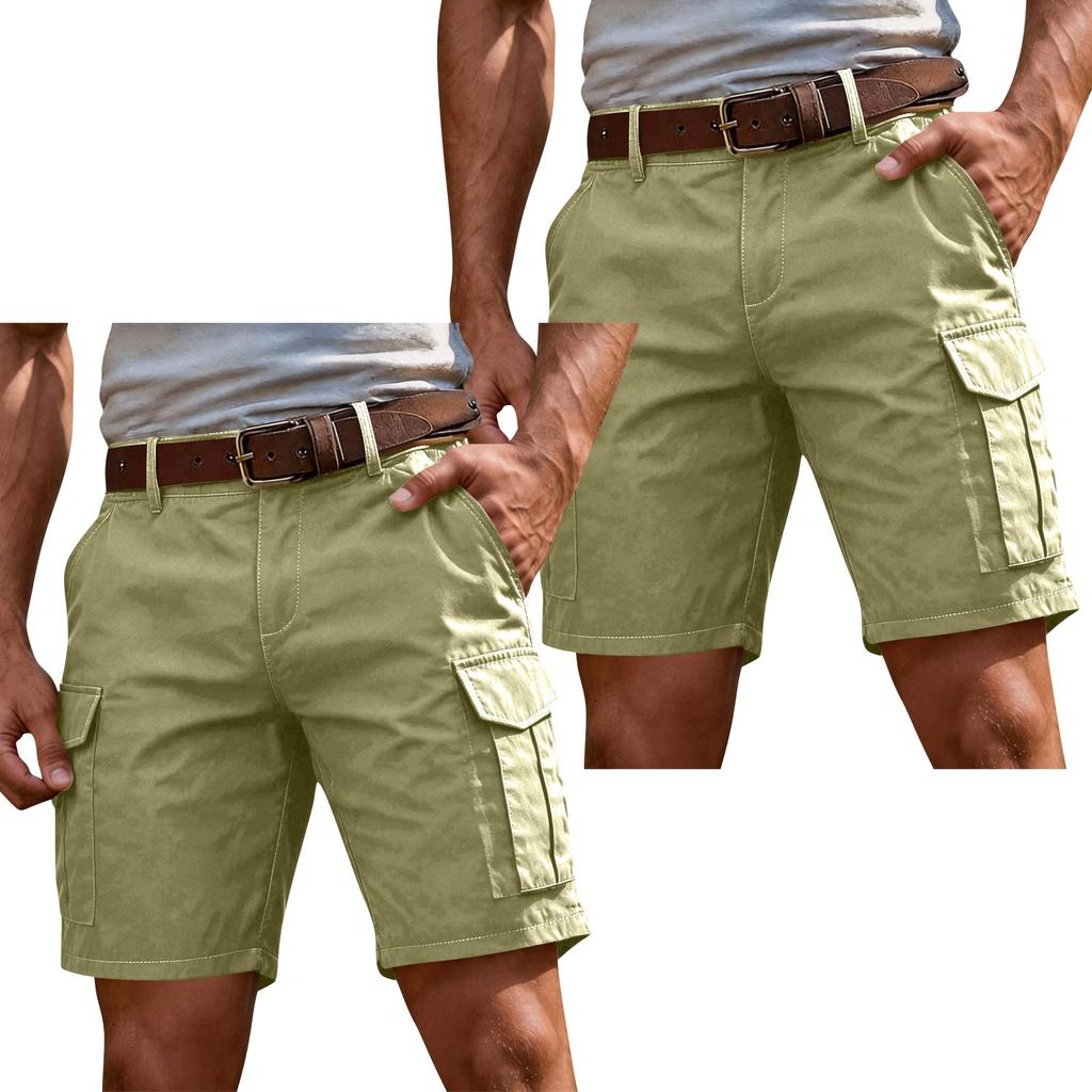 Herrshorts Cargo Knälånga Lös Passform Flerfickor för Sommarsport Vandring