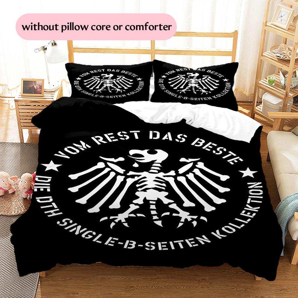Biancheria da letto con motivo Die Toten Hosen Decorazione per la casa Regalo di compleanno ( 1 copripiumino + 2 federe, senza imbottitura),merchandising per fan.