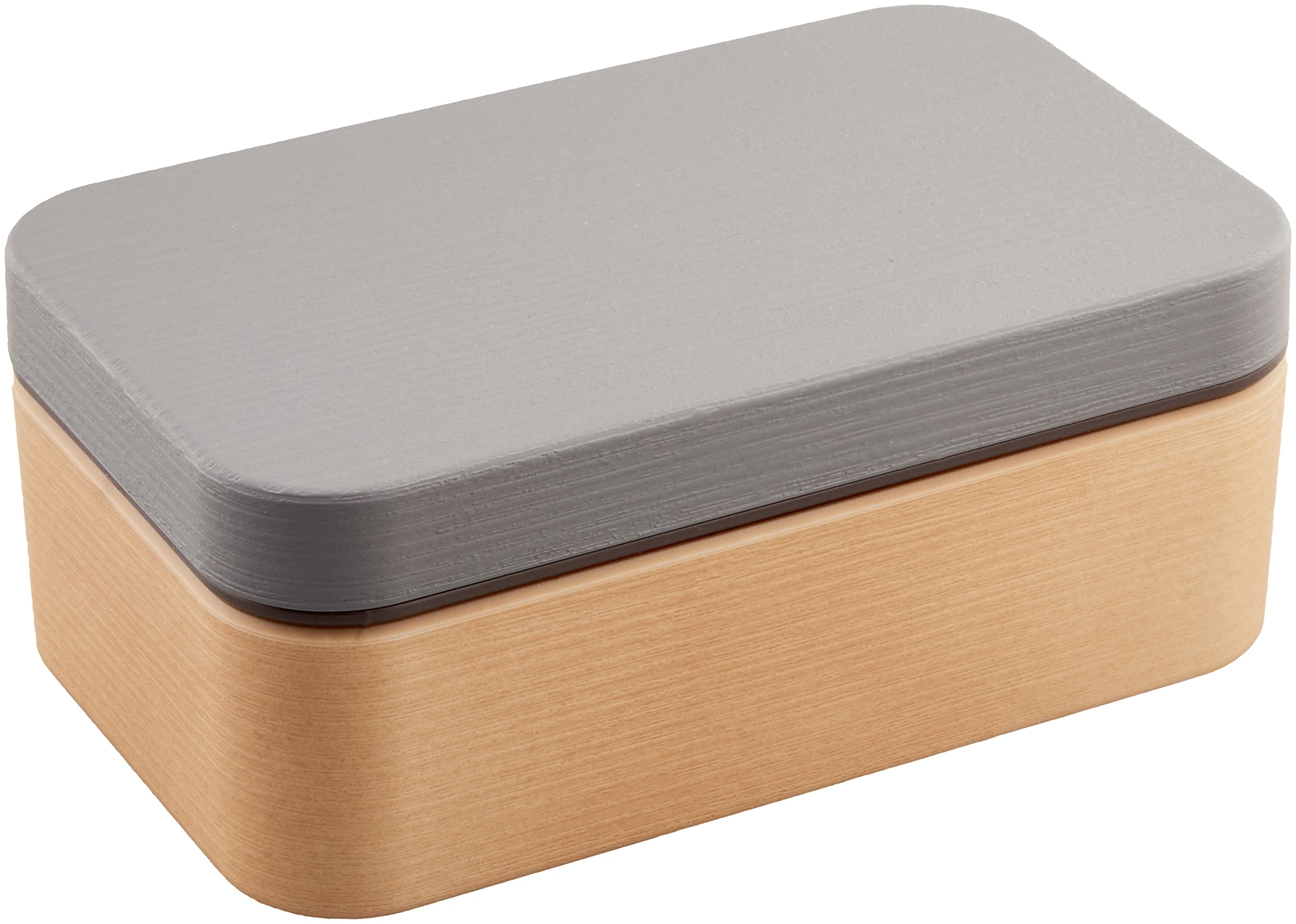 Showa Bento Wood Grain Rice Charcoal Clean Microwave and Dishwasher Suitable for Men and Made in Product Number 4979540 Box Resin Non-Stick 4470₽