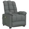 Maison Exclusive - Fauteuil électrique de massage Gris foncé Tissu