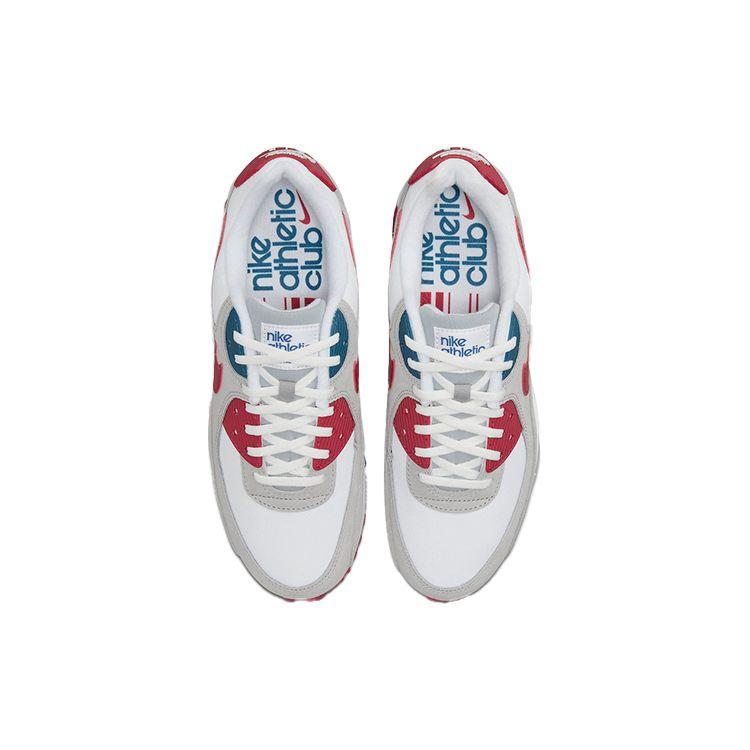 Nike Air Max 90 Athletic Club - University Red Herren Sneaker Weiß Hellgrau DQ8235-001